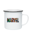 Puodelis Marvel logo herojai Puodelis Marvel logo herojai